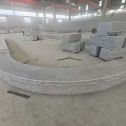 贵港 芝麻白异形坐凳，自然面光面弧形加工