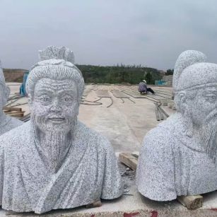 贵港 白麻花岗岩石材人物立体雕刻