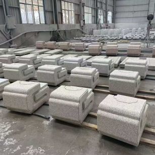 贵港 白麻花岗岩异形加工-石凳，坐凳