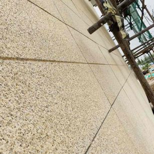 贵港 黄金麻花岗岩荔枝面外墙干挂石材效果示例