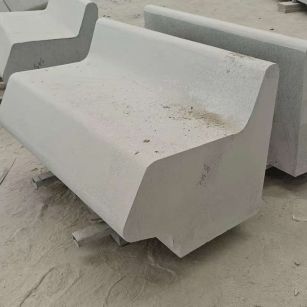 贵港 芝麻白花岗岩异形坐凳，石凳