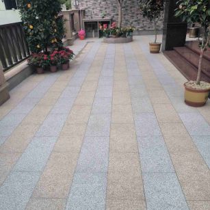 贵港 黄金麻白麻荔枝面庭院铺装展示