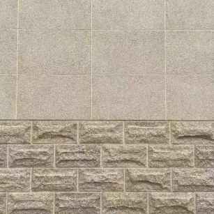 贵港 黄金麻自然面蘑菇石配荔枝面干挂