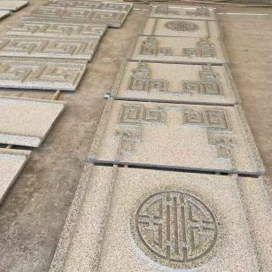 贵港 白麻花岗岩外墙立面雕刻板