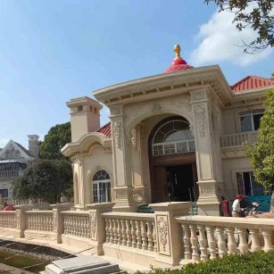 贵港 黄金麻花岗岩欧式别墅