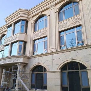 贵港 黄金麻花岗岩别墅外墙干挂