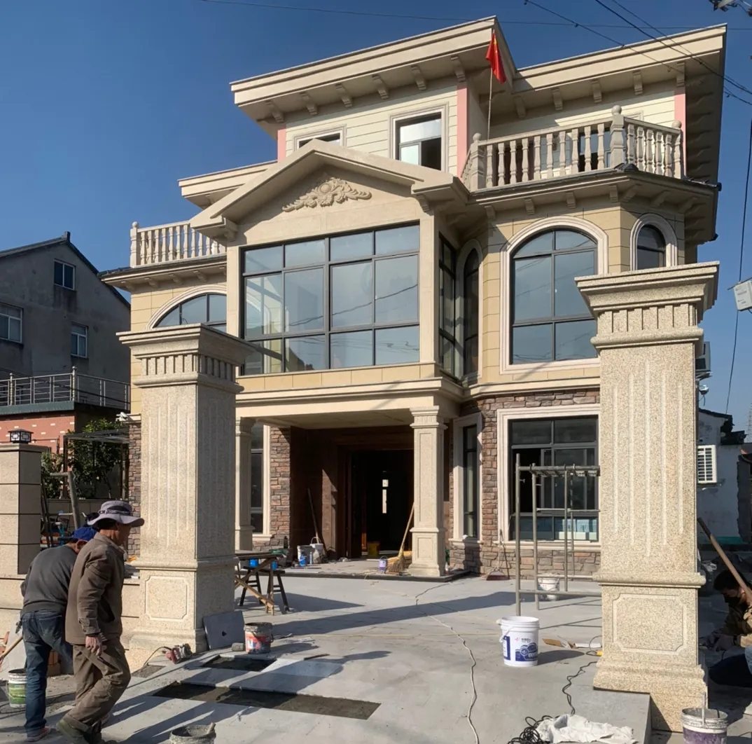 贵港 黄金麻花岗岩荔枝面别墅外墙干挂私家专属