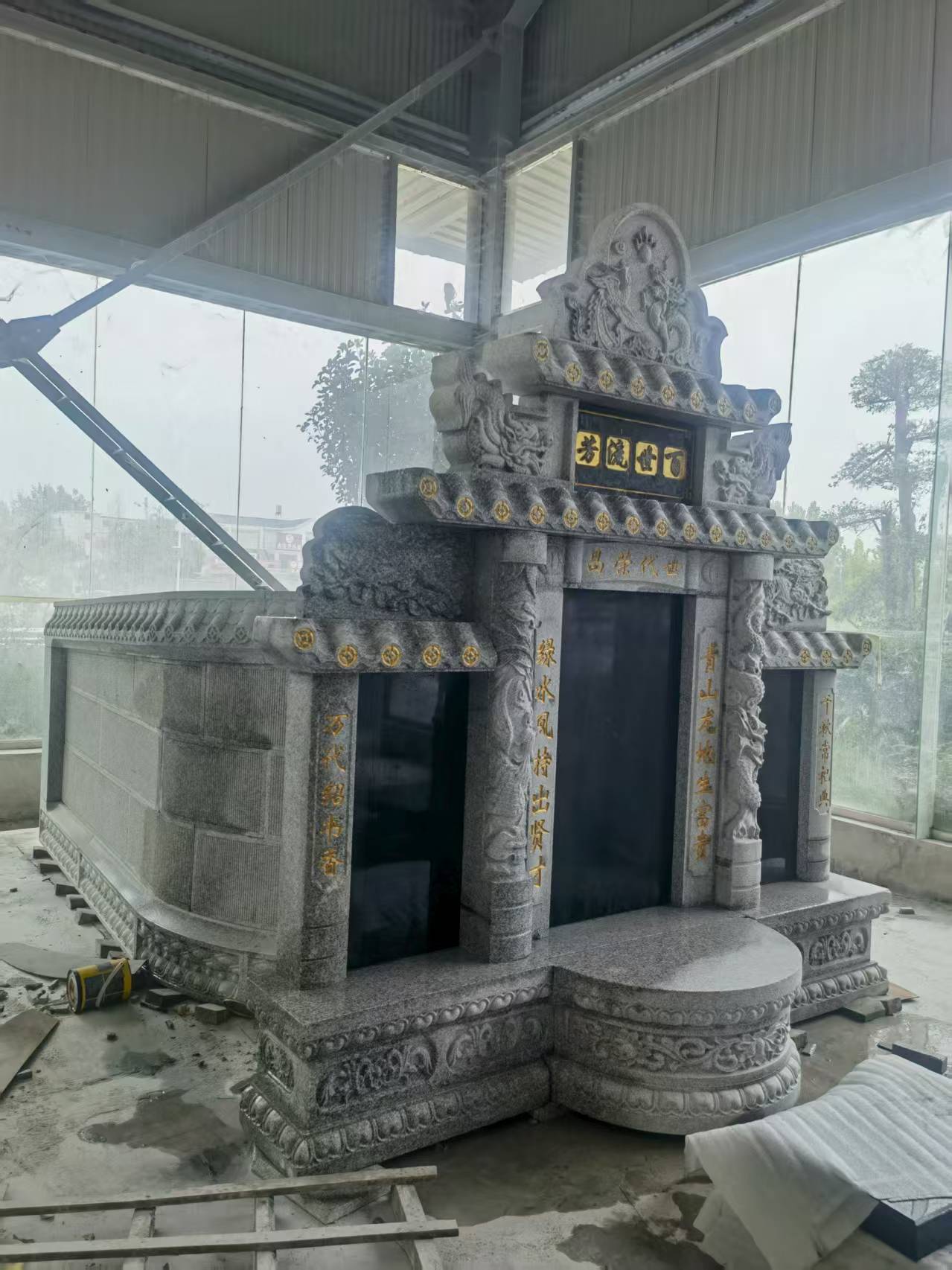 贵港 芝麻白墓碑效果展示图