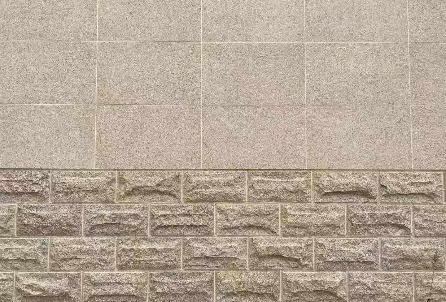 贵港 黄金麻自然面蘑菇石配荔枝面干挂